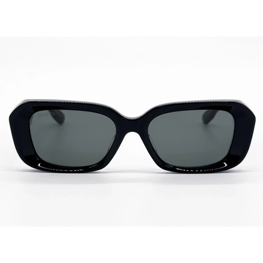 NWT Gucci GG1531SK-001-54 Black Rectangle 54mm Sunglasses